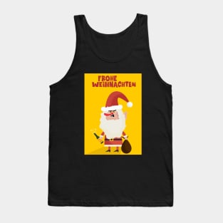 Drunk funny Santa Claus Postcard Tank Top